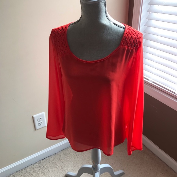 Charlotte Russe Tops - Sheer orange top